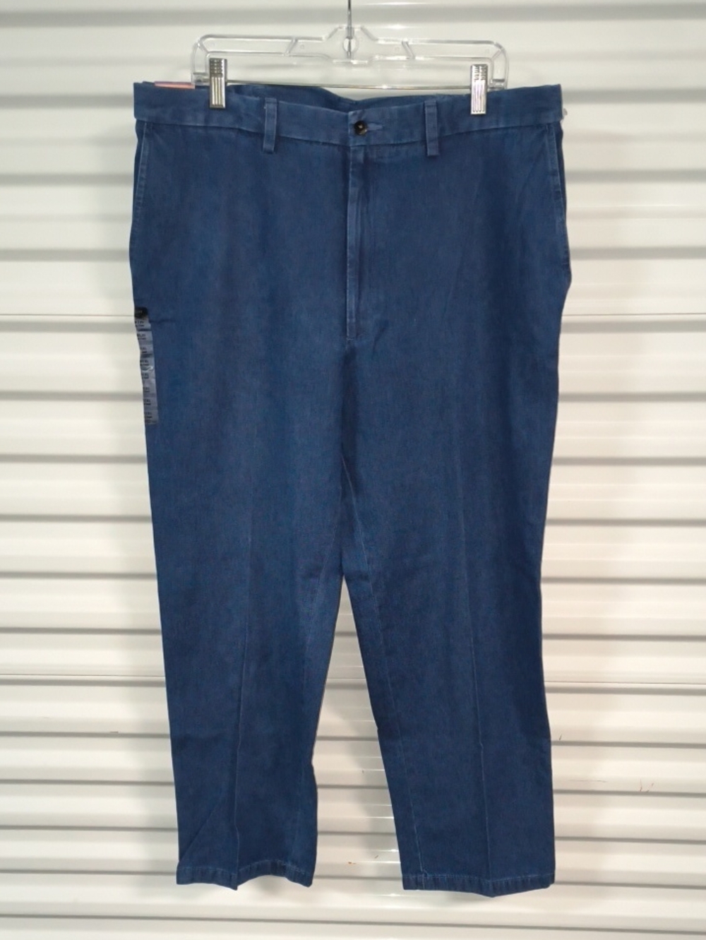 Vtg Haggar Plain Front Classic Fit Denim Pant W38 x L31 NWT